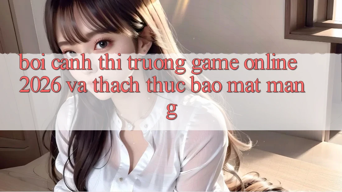 Bối Cảnh Thị Trường Game Online 2026 và Thách Thức Bảo mật Mạng