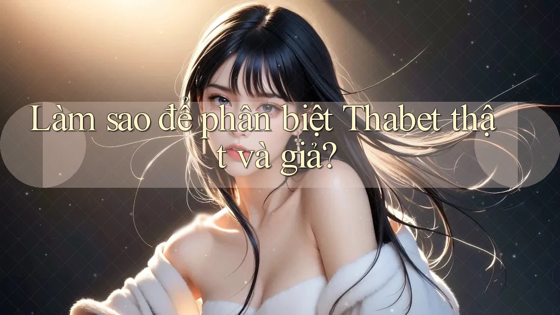 Làm sao để phân biệt Thabet thật và giả?
