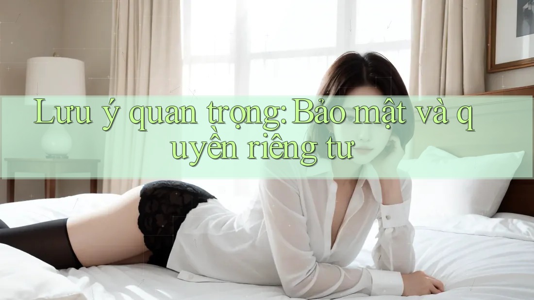 Lưu ý quan trọng: Bảo mật và quyền riêng tư