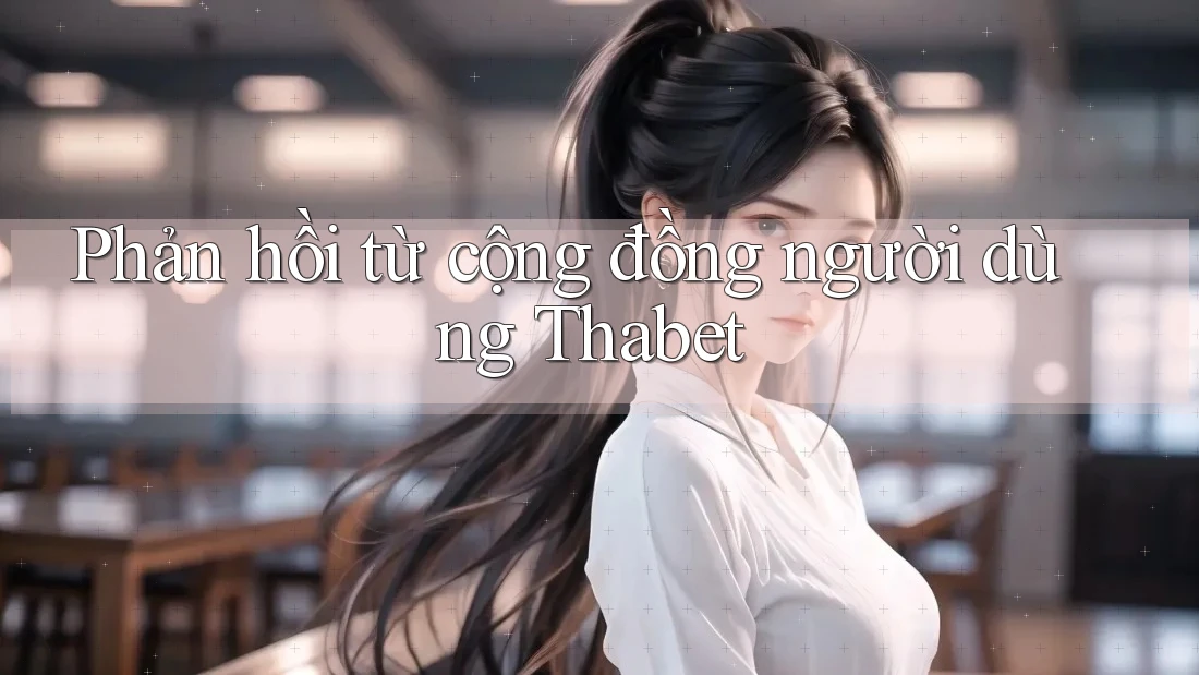 Phản hồi từ cộng đồng người dùng Thabet Phản hồi từ cộng đồng người dùng Thabet