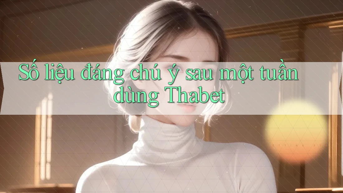 Số liệu đáng chú ý sau một tuần dùng Thabet