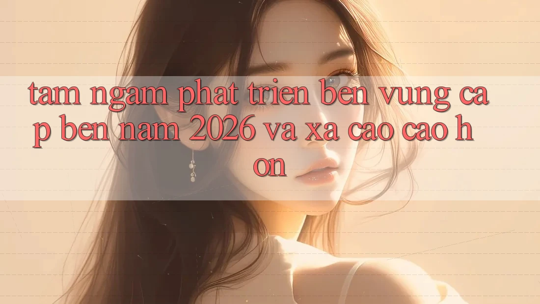 Tầm Ngắm Phát Triển Bền Vững Cập bến Năm 2026 và Xa Cao cao hơn
