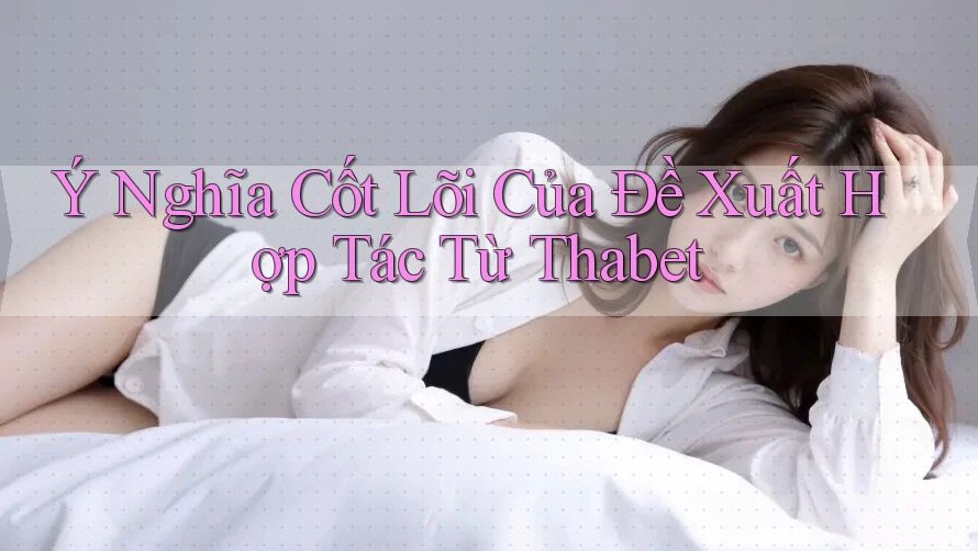 Ý Nghĩa Cốt Lõi Của Đề Xuất Hợp Tác Từ Thabet